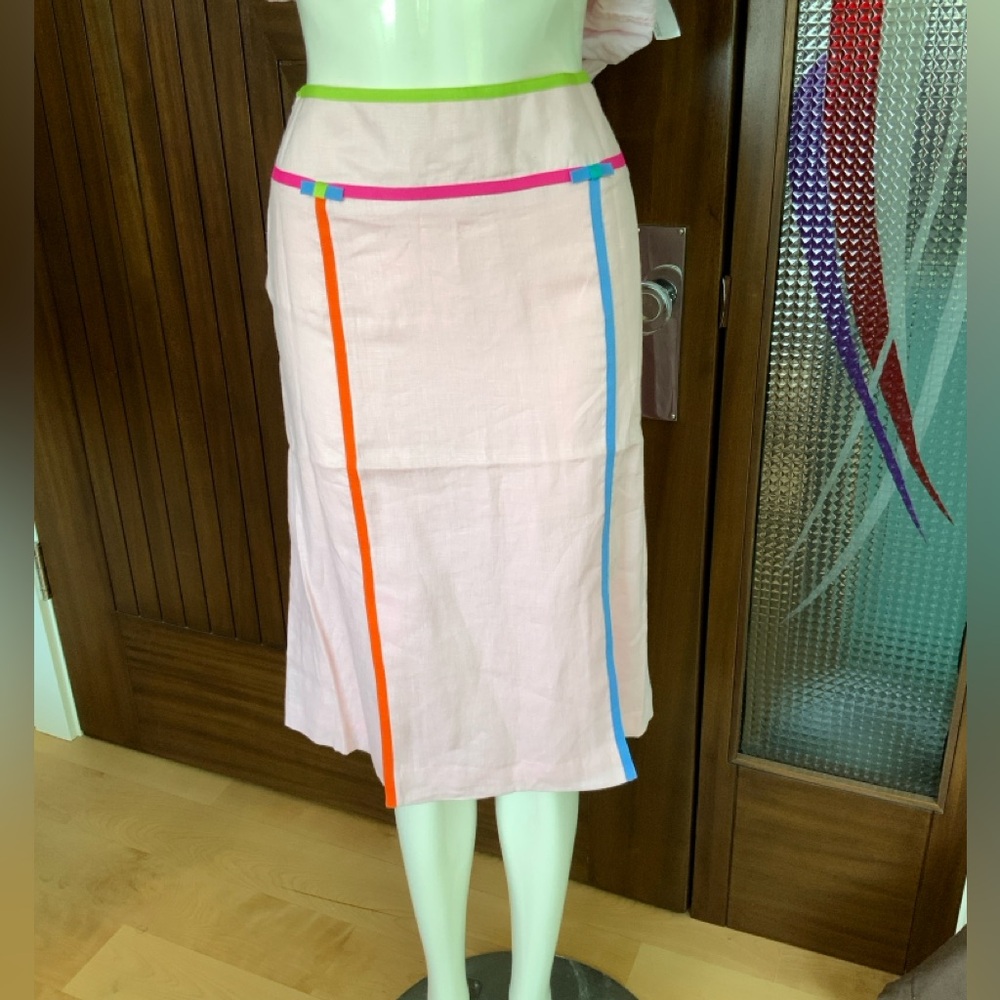 GRETCHEN SCOTT DESIGNS 100% Linen Skirt, NEW